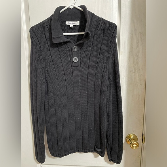 Calvin Klein Other - Calvin Klein | Black Rib Knit Long Sleeve Sweater